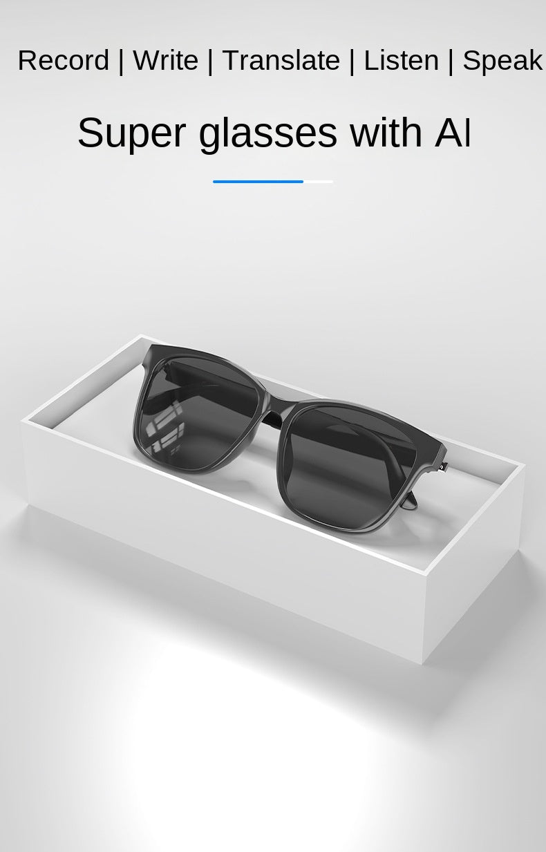 Modern HY-C8 AI Smart Translation Glasses Earphones Simultaneous Interpretation 75 Languages Real-time Translation